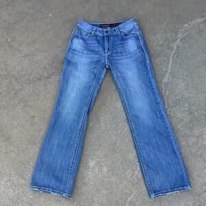 Rock & Roll Cowboy Double Barrel Relaxed Straight Leg Jeans Men's 33x34 Blue